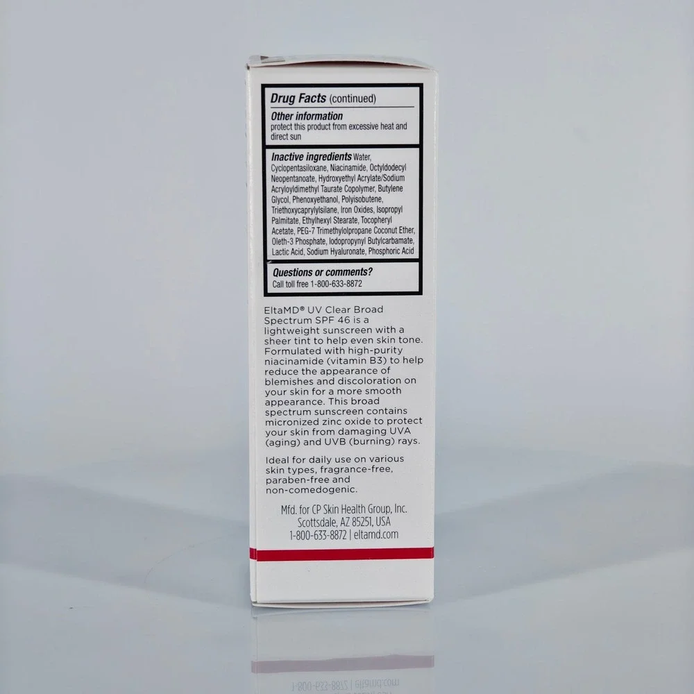 EltaMD UV Clear Tinted Face Sunscreen SPF 46 Niacinamide 1.7 oz New in Box